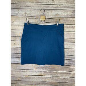 Antigua Desert Dry Womens 8 Skort Lined Dark Teal Pockets Stretchy Activewear